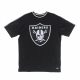 casacca girocollo uomo nfl taping oversized tee lasrai BLACK