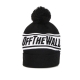 cappello pom pom uomo off the wall pom beanie BLACK/WHITE