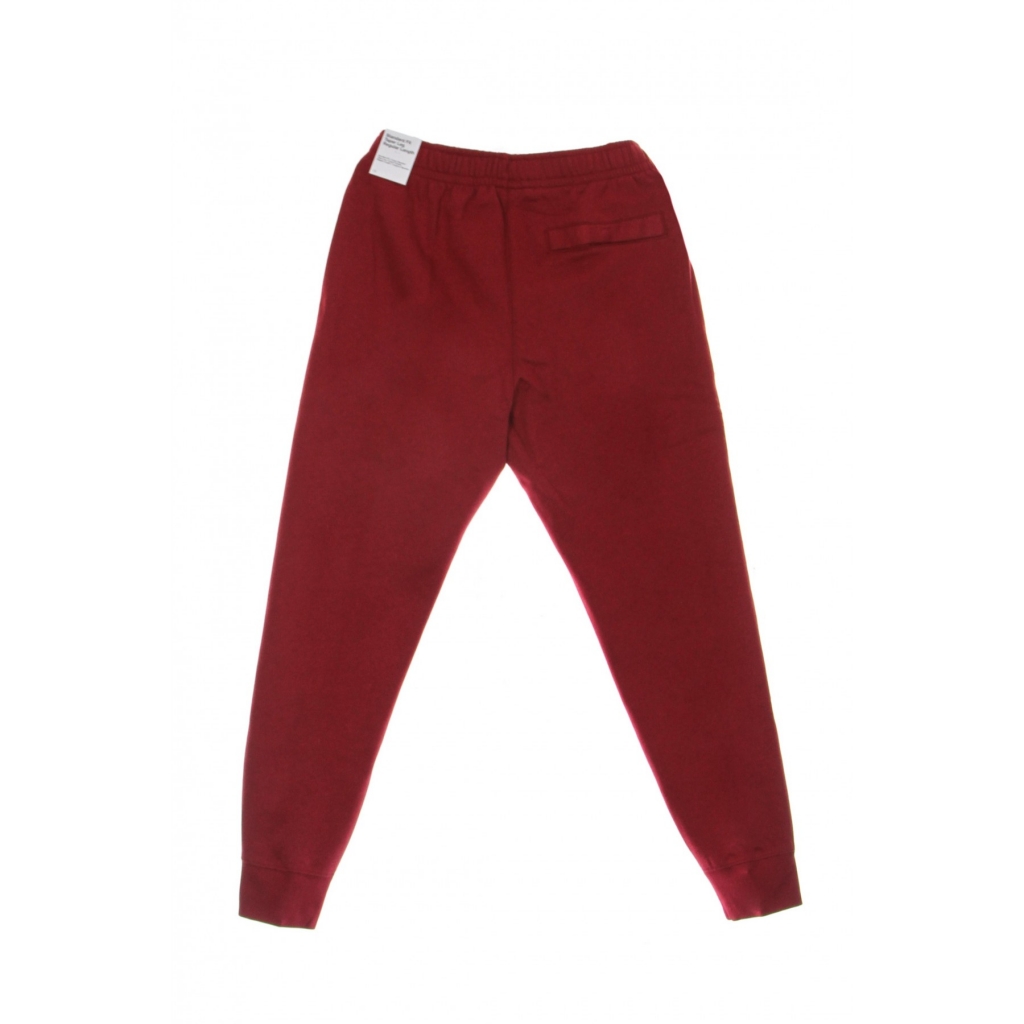 pantalone tuta felpato uomo club jogger bb POMEGRANATE/POMEGRANATE/WHITE