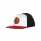 cappellino visiera piatta uomo classic dot snapback WHITE/BLACK/RED