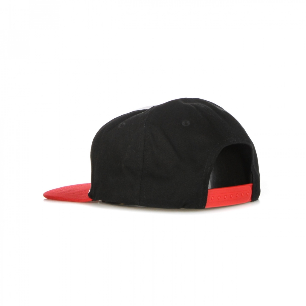 cappellino visiera piatta uomo classic dot snapback WHITE/BLACK/RED