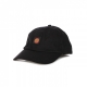 cappellino visiera curva uomo classic label cap BLACK