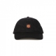 cappellino visiera curva uomo classic label cap BLACK