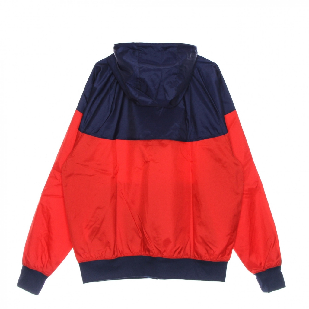 giacca a vento uomo sportswear woven lined windrunner hooded jacket UNIVERSITY RED/MIDNIGHT NAVY/WHITE