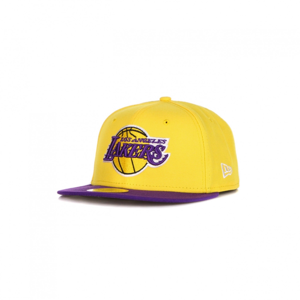 cappellino visiera piatta uomo nba basic loslak YELLOW/PURPLE