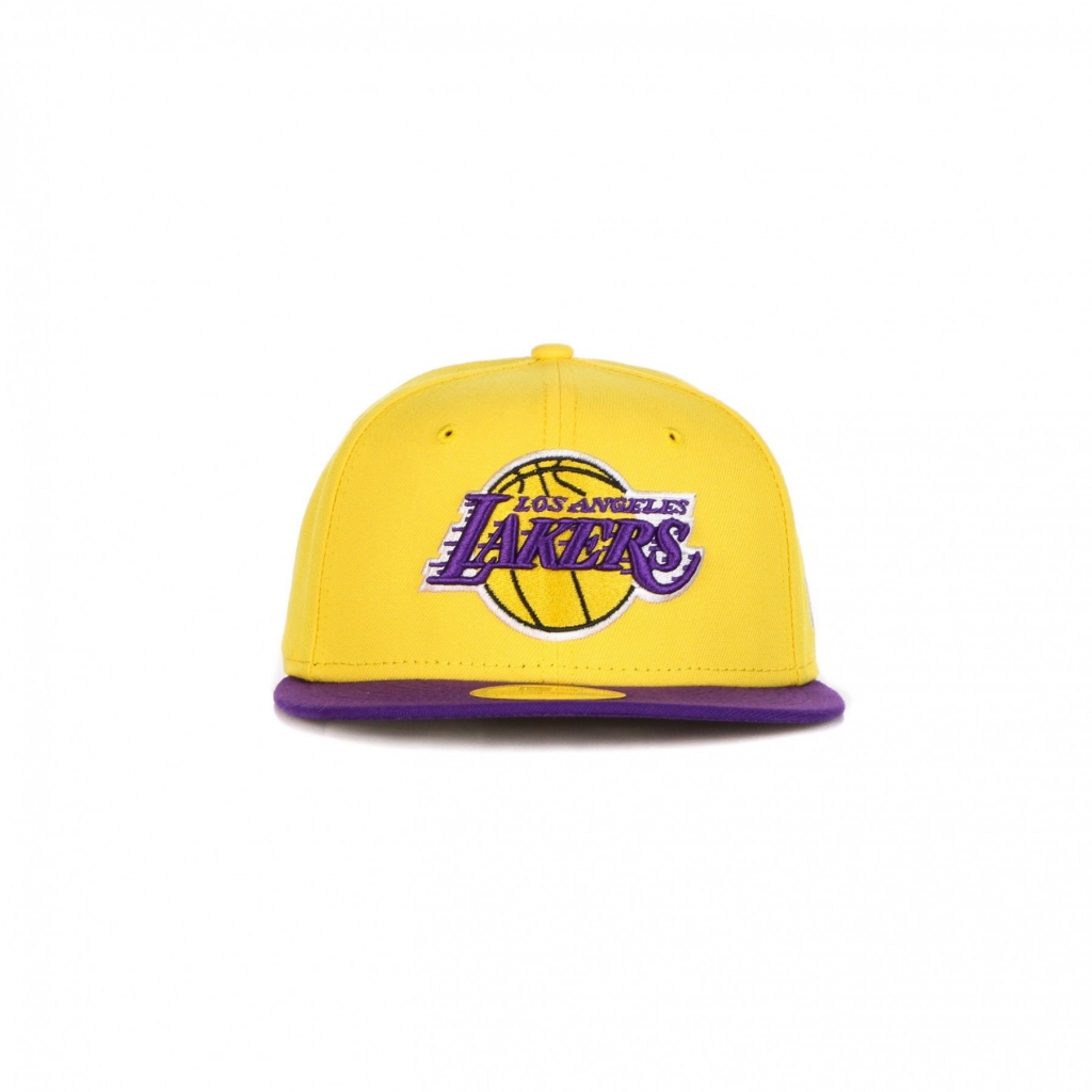 cappellino visiera piatta uomo nba basic loslak YELLOW/PURPLE