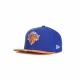 cappellino visiera piatta uomo nba basic neykni BLUE/ORANGE