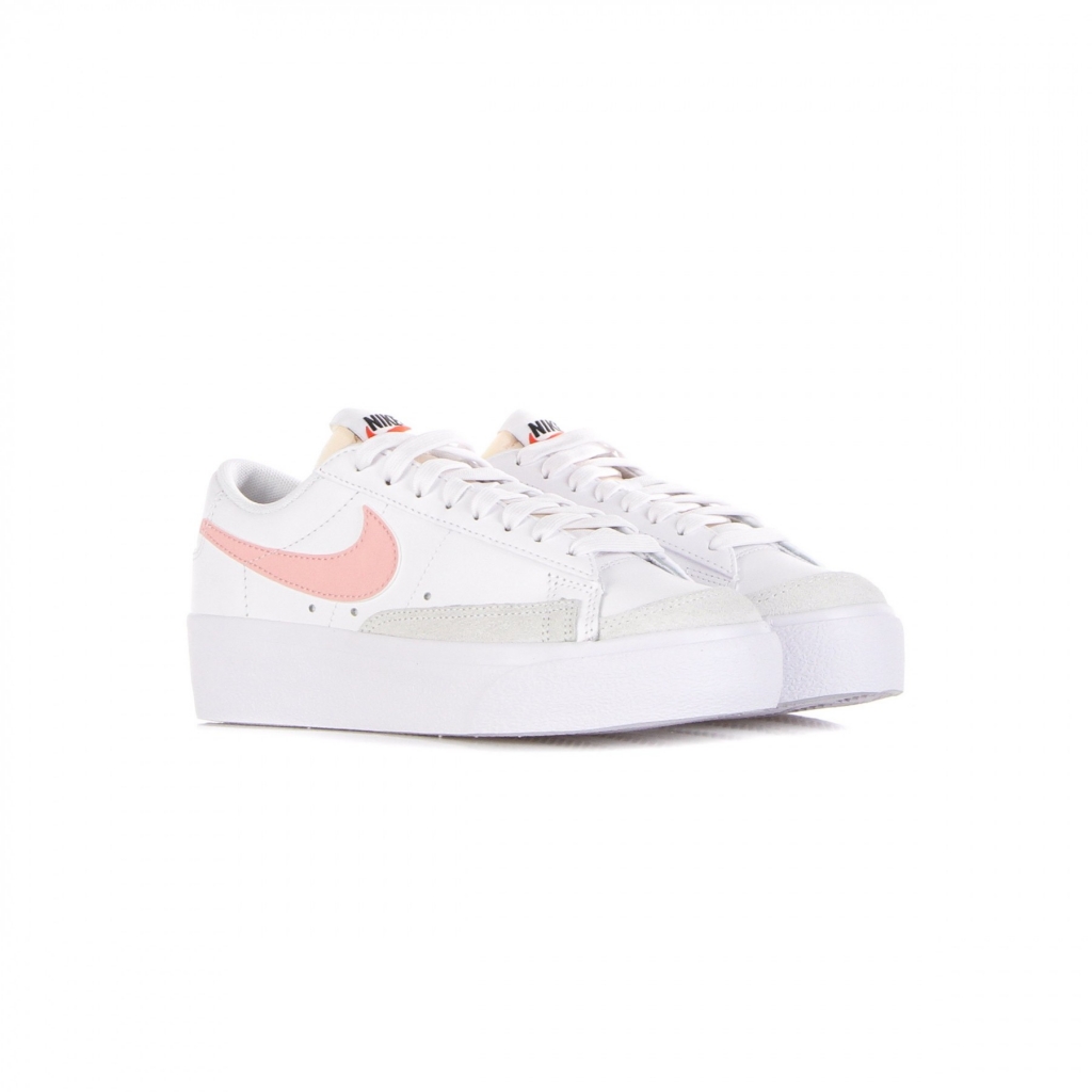 scarpa bassa donna w blazer low platform WHITE/PINK GLAZE/SUMMIT WHITE/BLACK