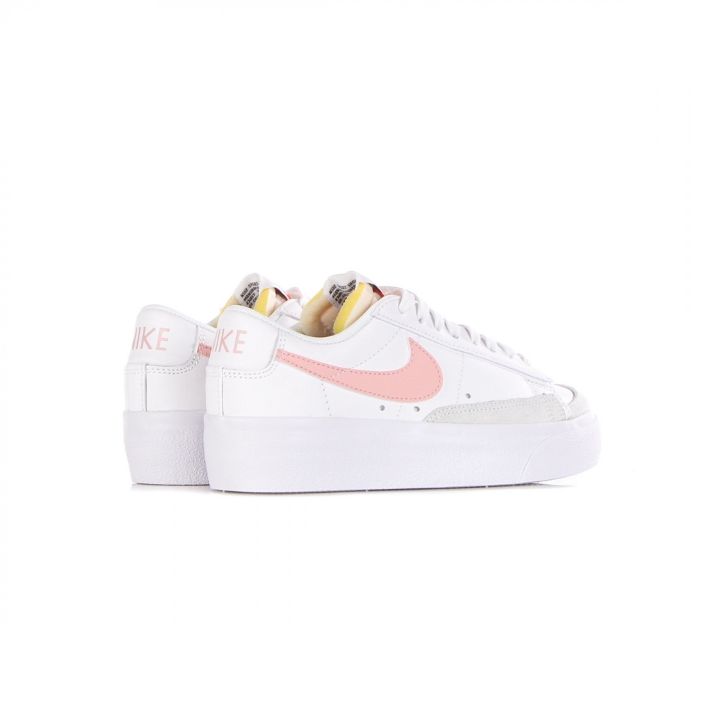 scarpa bassa donna w blazer low platform WHITE/PINK GLAZE/SUMMIT WHITE/BLACK