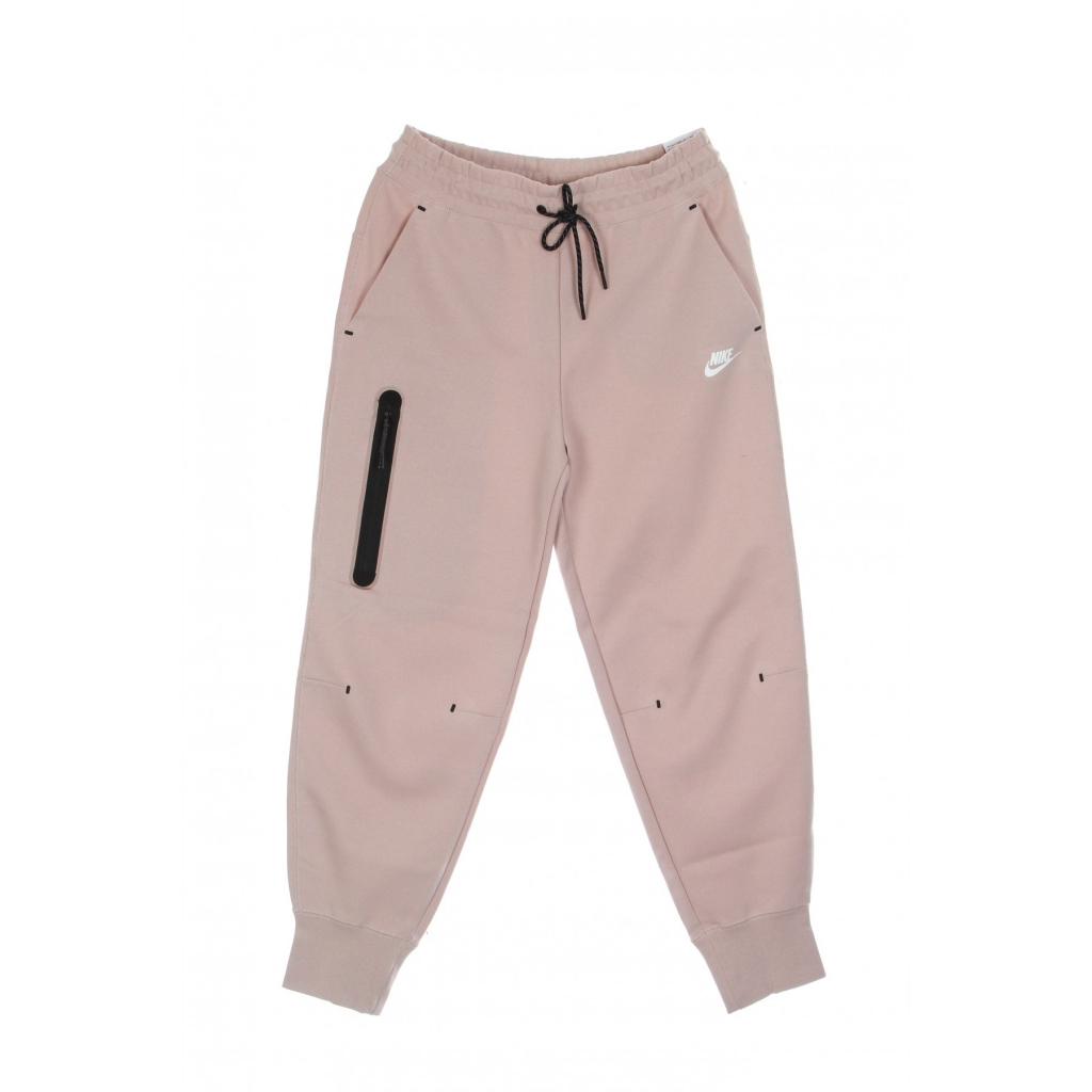 pantalone tuta leggero donna sportswear tech fleece PINK OXFORD/WHITE