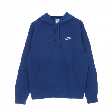 felpa leggera cappuccio uomo sportswear club hoodie DK MARINA BLUE/DK MARINA BLUE/WHITE