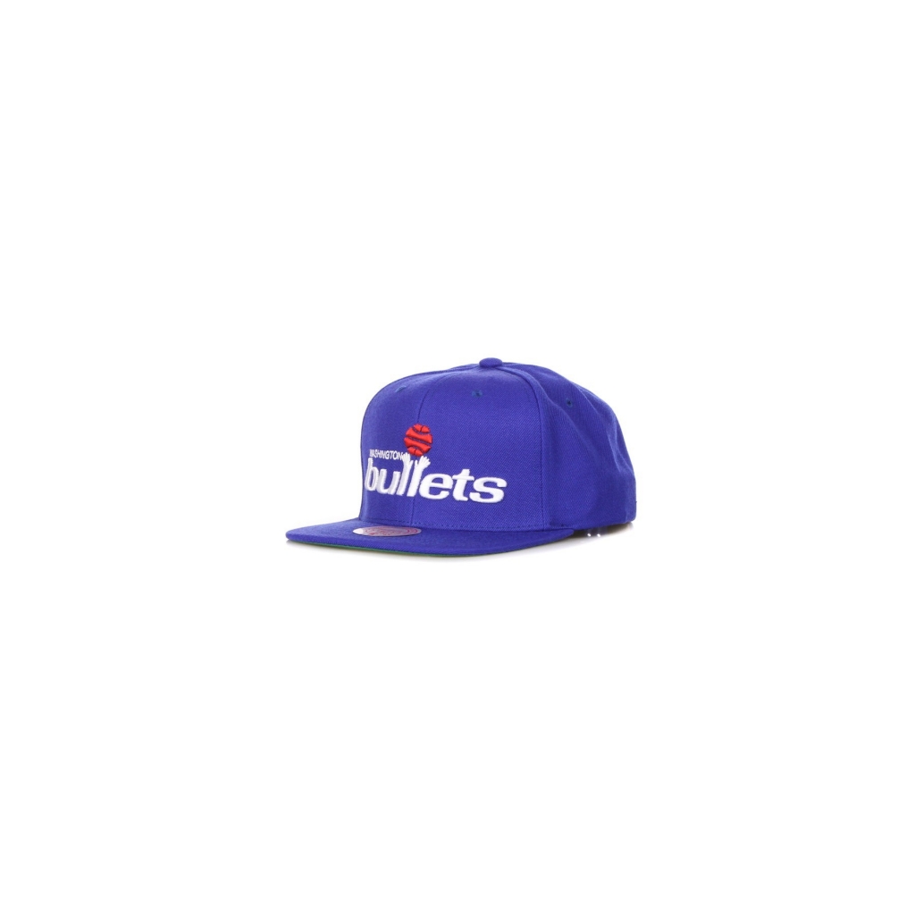 cappellino visiera piatta uomo nba team ground 20 snapback hardwood classics wasbul BLUE