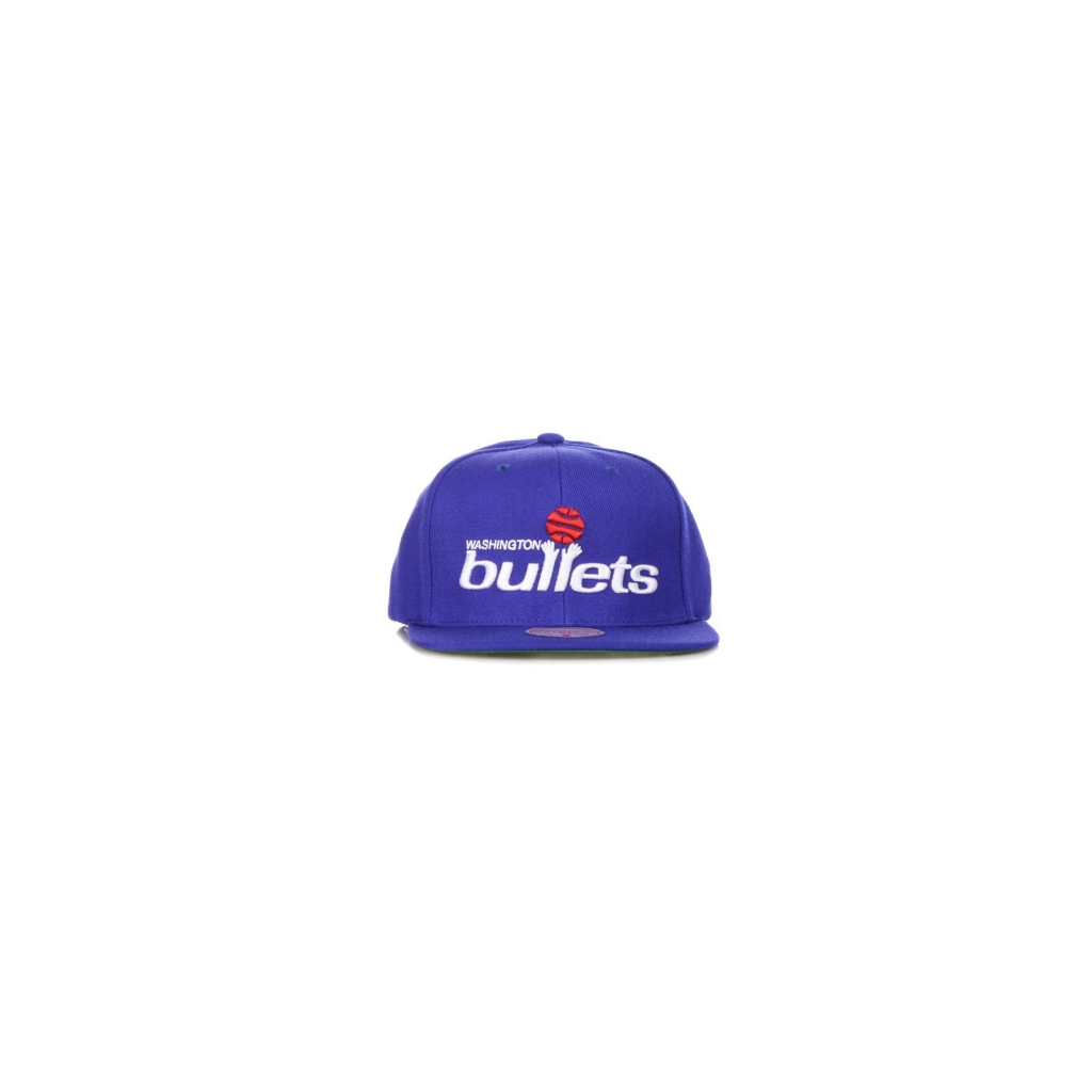 cappellino visiera piatta uomo nba team ground 20 snapback hardwood classics wasbul BLUE