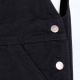 salopette uomo bib overall BLACK RINSED