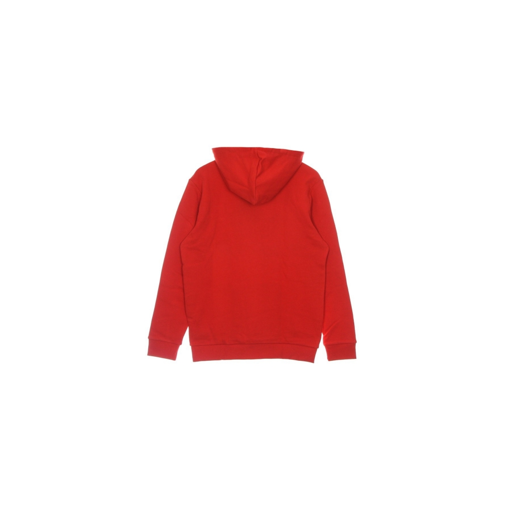 felpa leggera cappuccio uomo trefoil hoody VIVID RED/WHITE