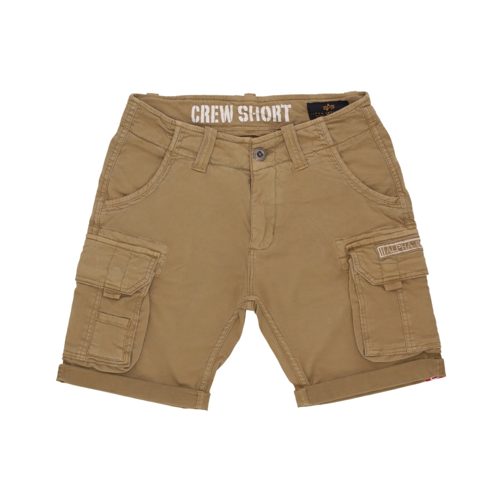 pantalone corto uomo crew short KHAKI