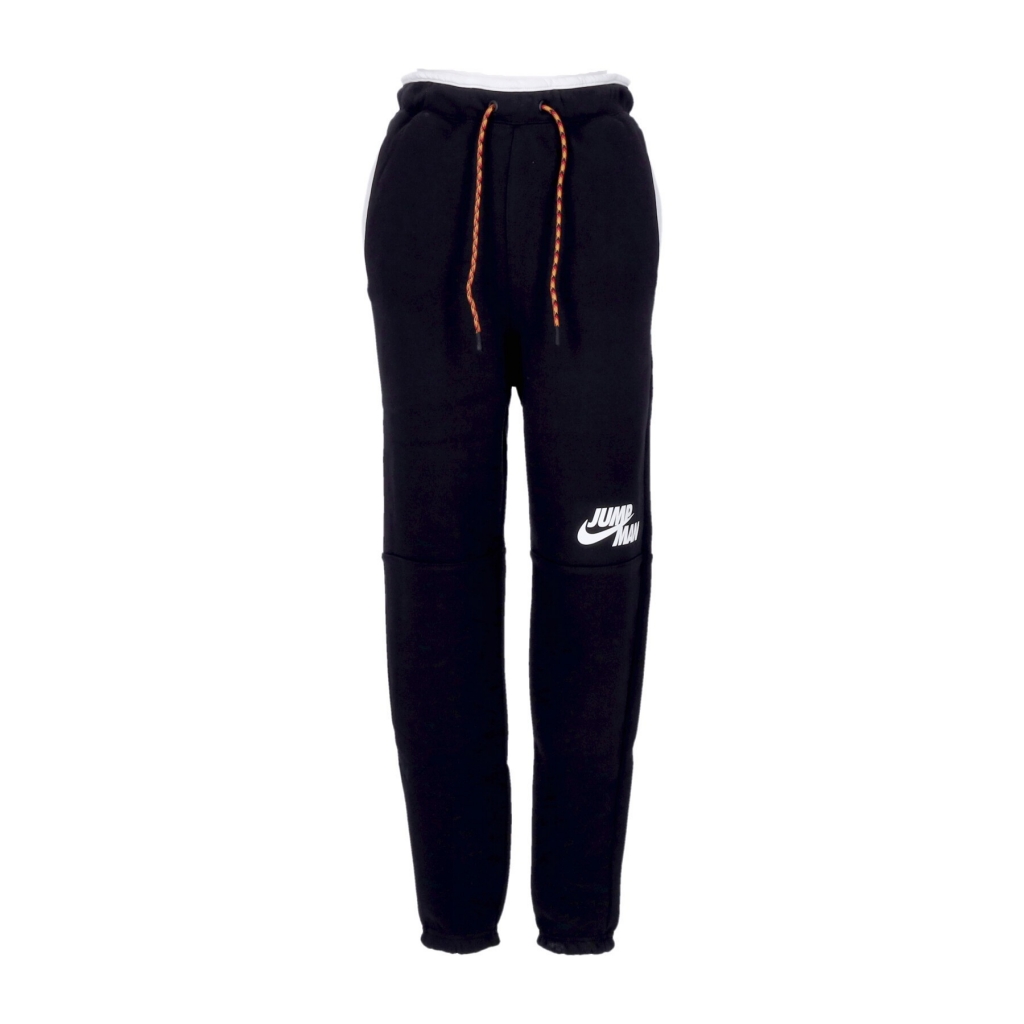 pantalone tuta felpato uomo jumpman fleece pant BLACK/WHITE