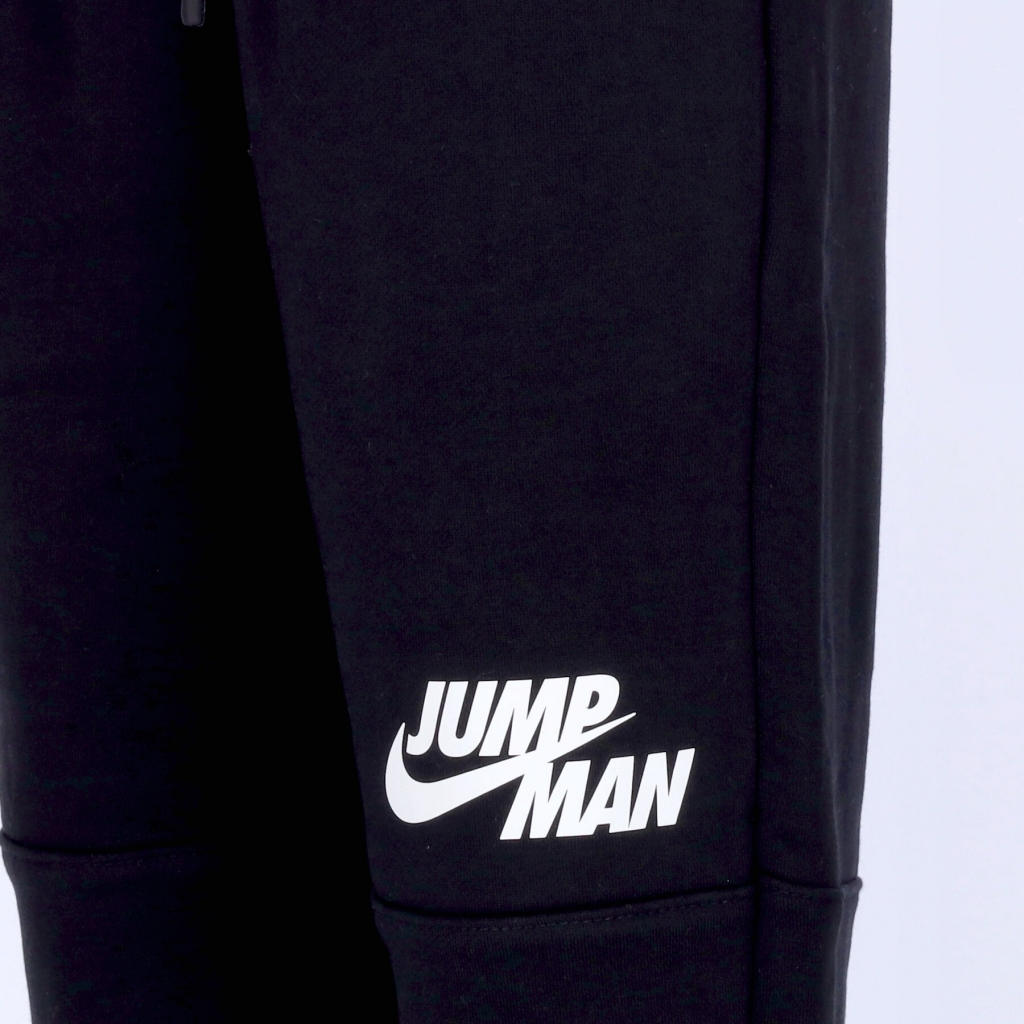 pantalone tuta felpato uomo jumpman fleece pant BLACK/WHITE