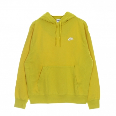 felpa leggera cappuccio uomo sportswear club hoodie VIVID SULFUR/VIVID SURFUR/WHITE