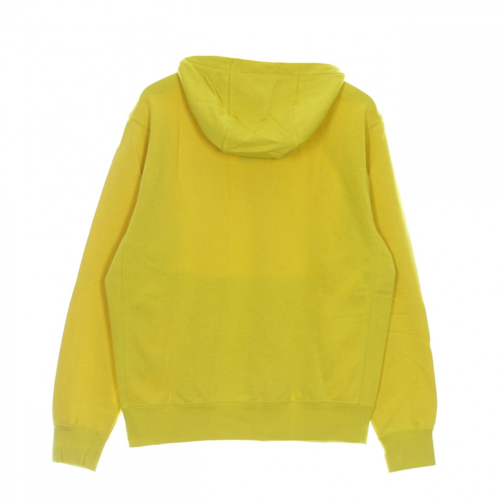 felpa leggera cappuccio uomo sportswear club hoodie VIVID SULFUR/VIVID SURFUR/WHITE