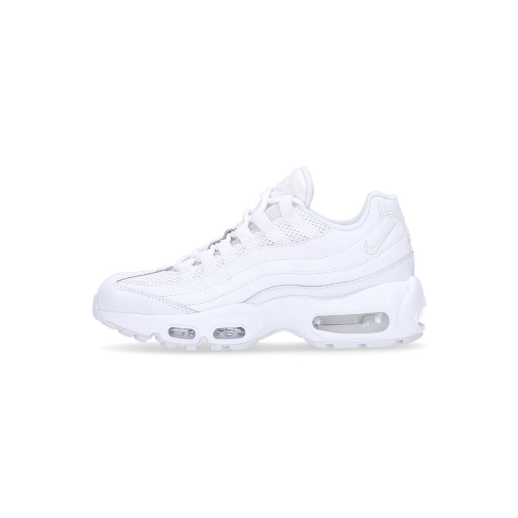 scarpa bassa donna w air max 95 WHITE/WHITE/METALLIC SILVER