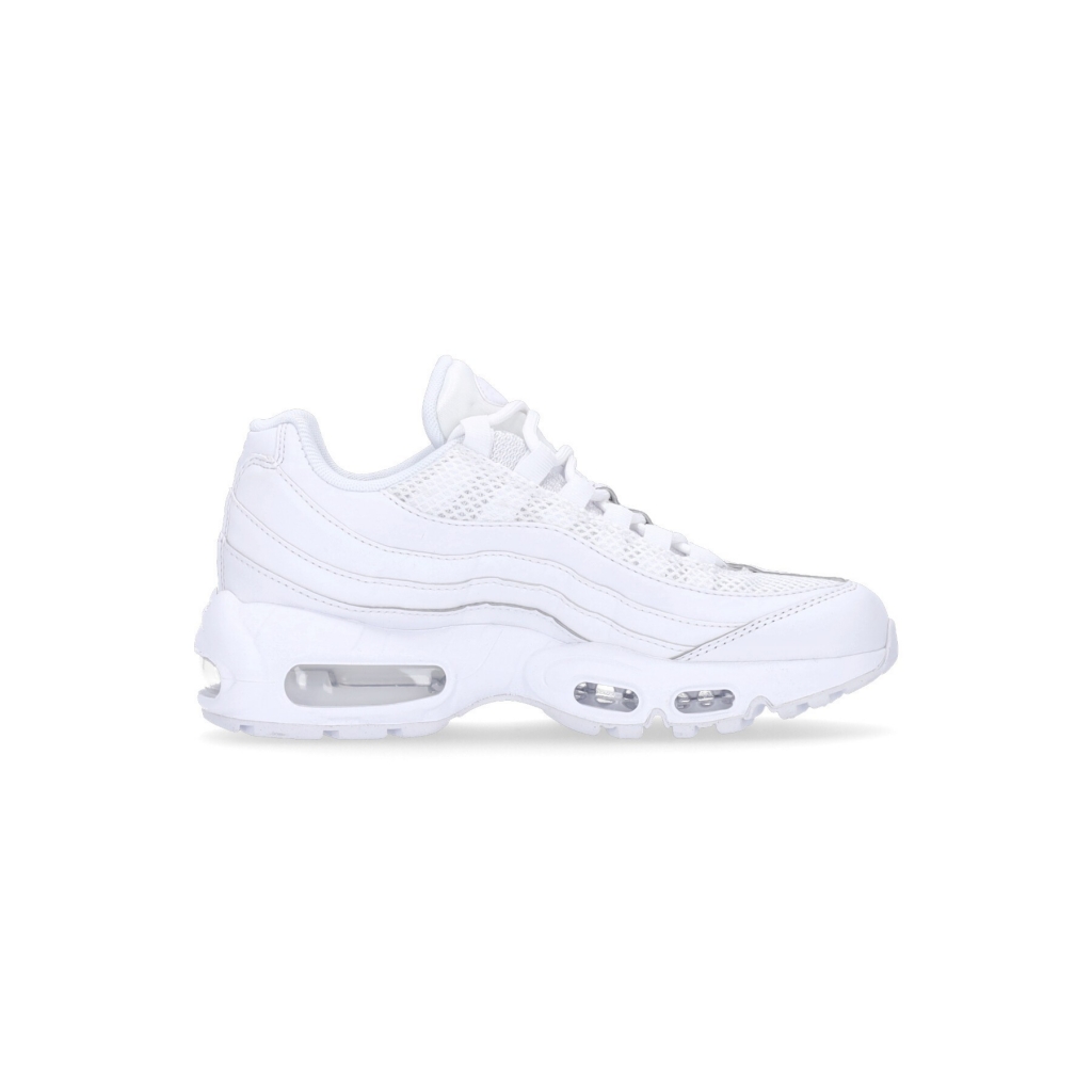 scarpa bassa donna w air max 95 WHITE/WHITE/METALLIC SILVER