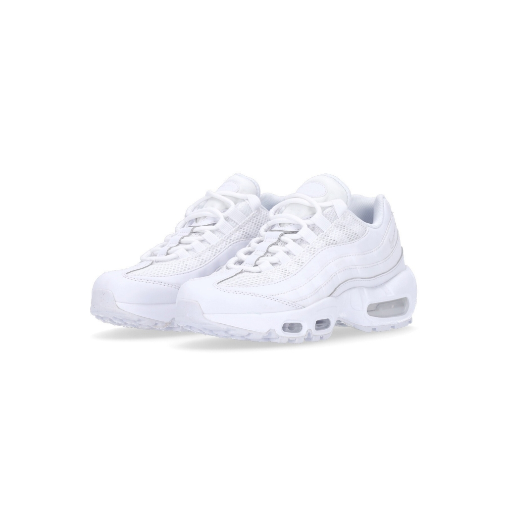 scarpa bassa donna w air max 95 WHITE/WHITE/METALLIC SILVER