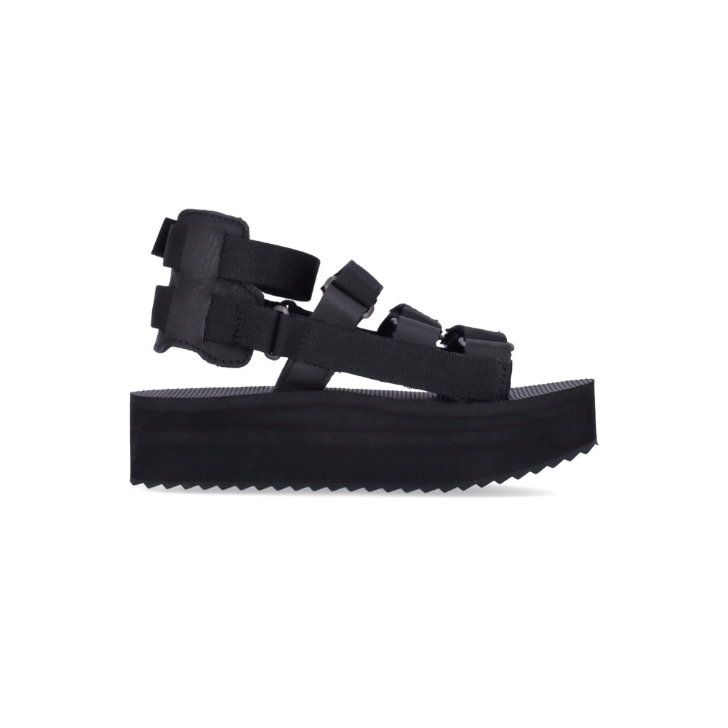 sandalo donna flatform mevia BLACK