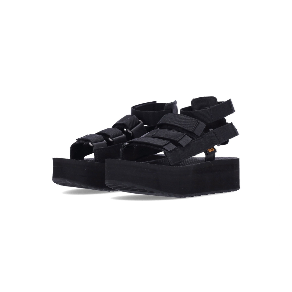 sandalo donna flatform mevia BLACK