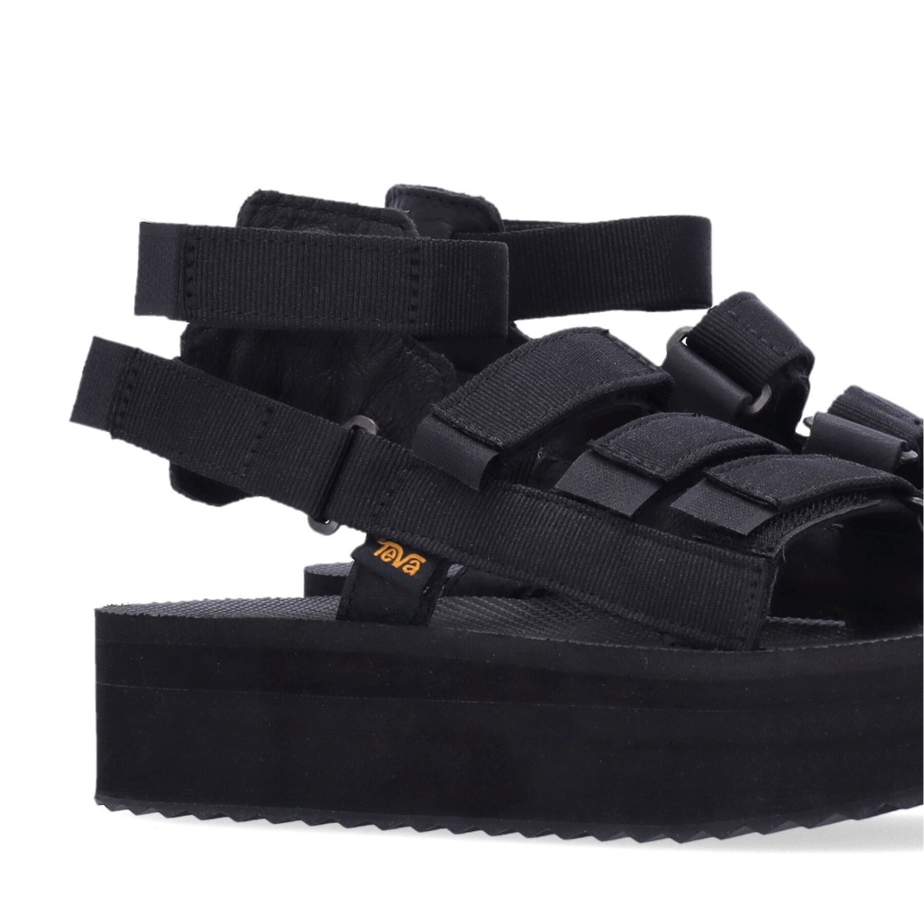 sandalo donna flatform mevia BLACK