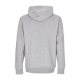 felpa cappuccio uomo club hoodie pullover basketball gx DK GREY HEATHER/MATTE SILVER/WHITE