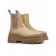 Chelsea boots in pelle nubuck beige