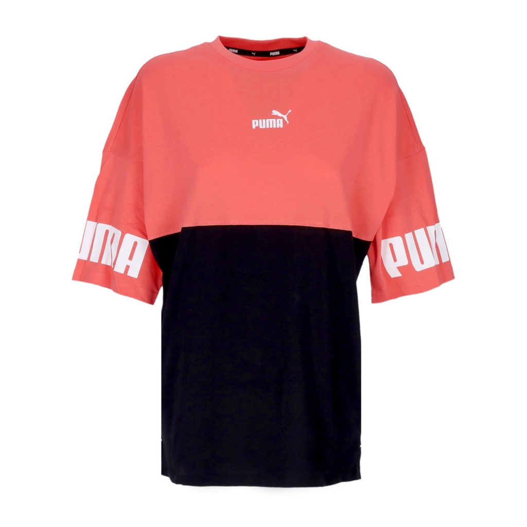 maglietta donna power colorblock tee SALMON