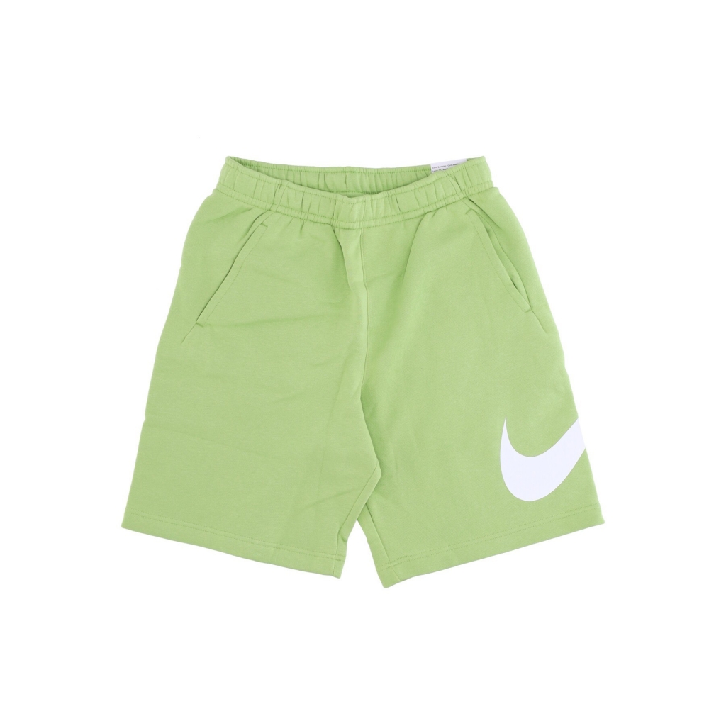 pantalone corto tuta felpato uomo sportswear club VIVID GREEN/VIVID GREEN