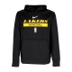 felpa leggera cappuccio uomo nba dri-fit spotlight po hoodie loslak BLACK