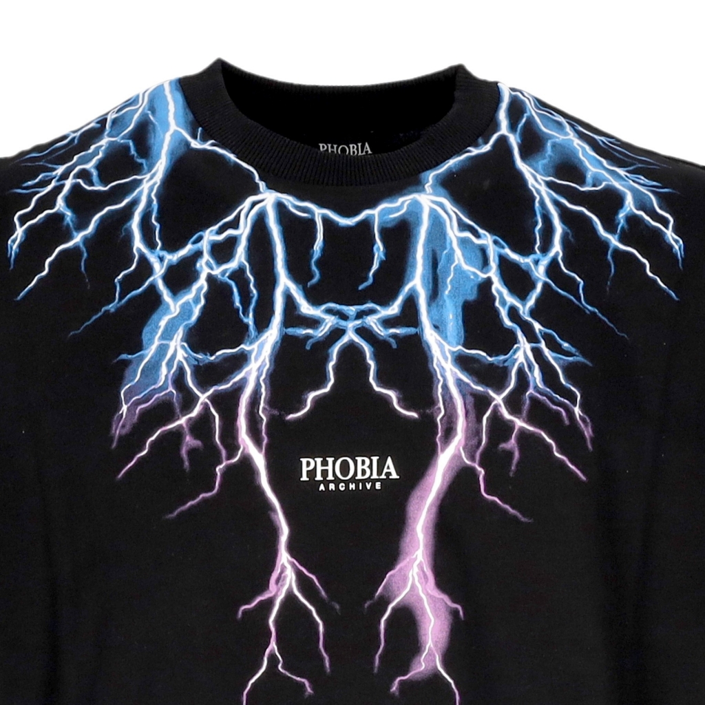 maglietta uomo front lightning tee BLACK/BLUE/PURPLE