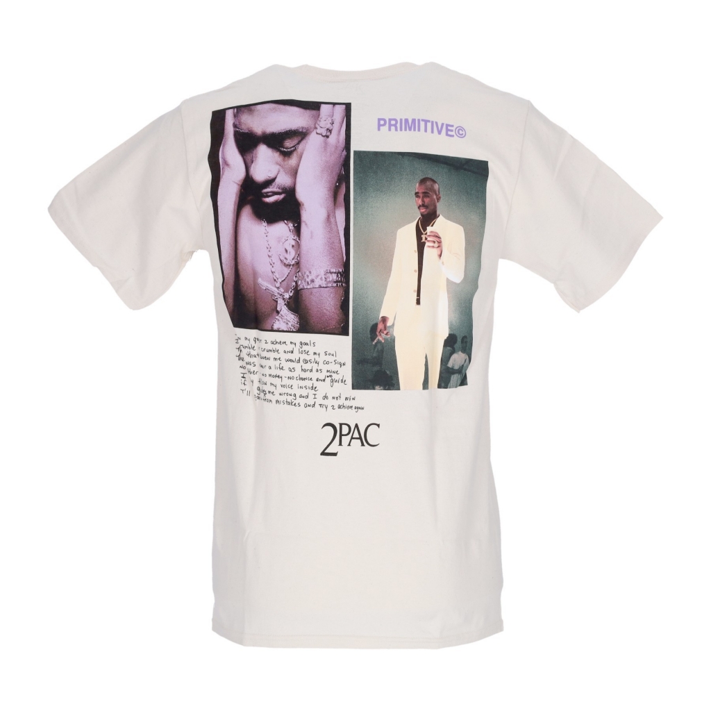 maglietta uomo voice tee x tupac CREAM