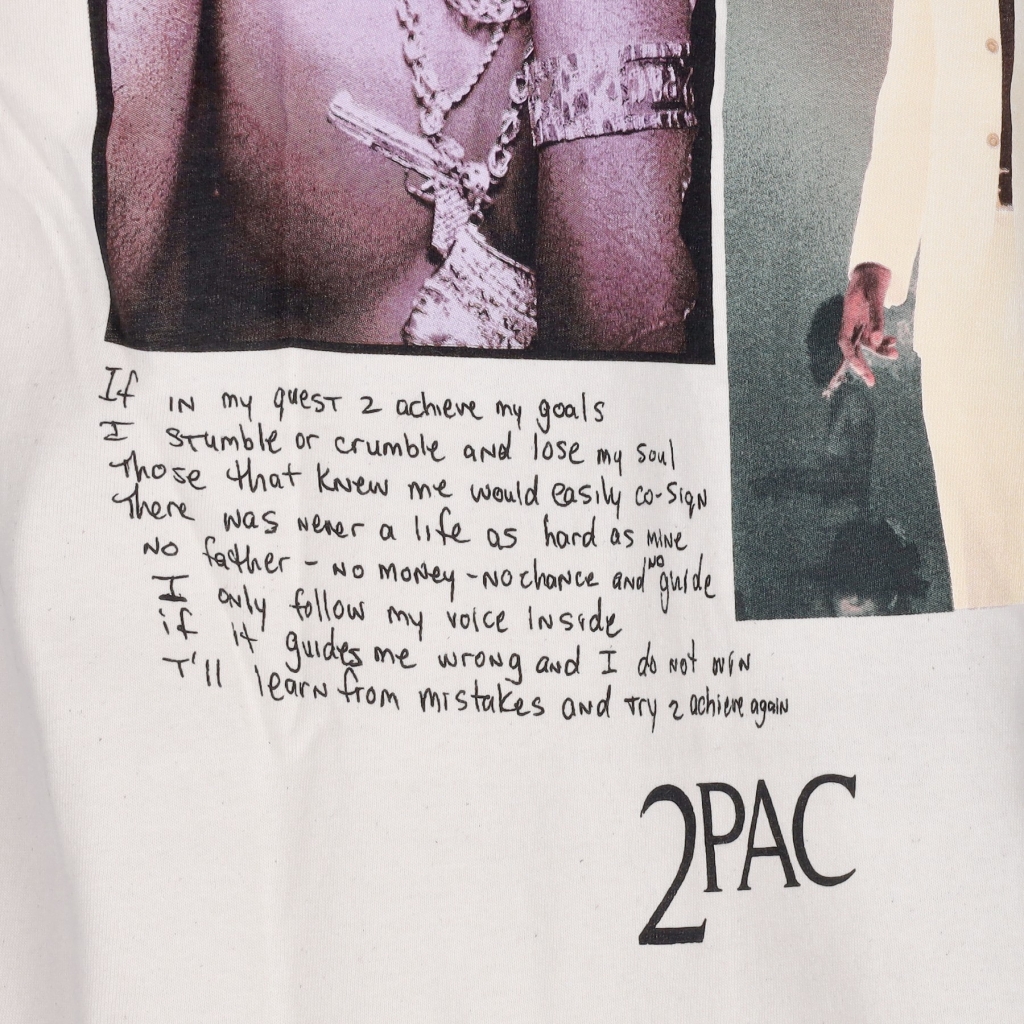 maglietta uomo voice tee x tupac CREAM