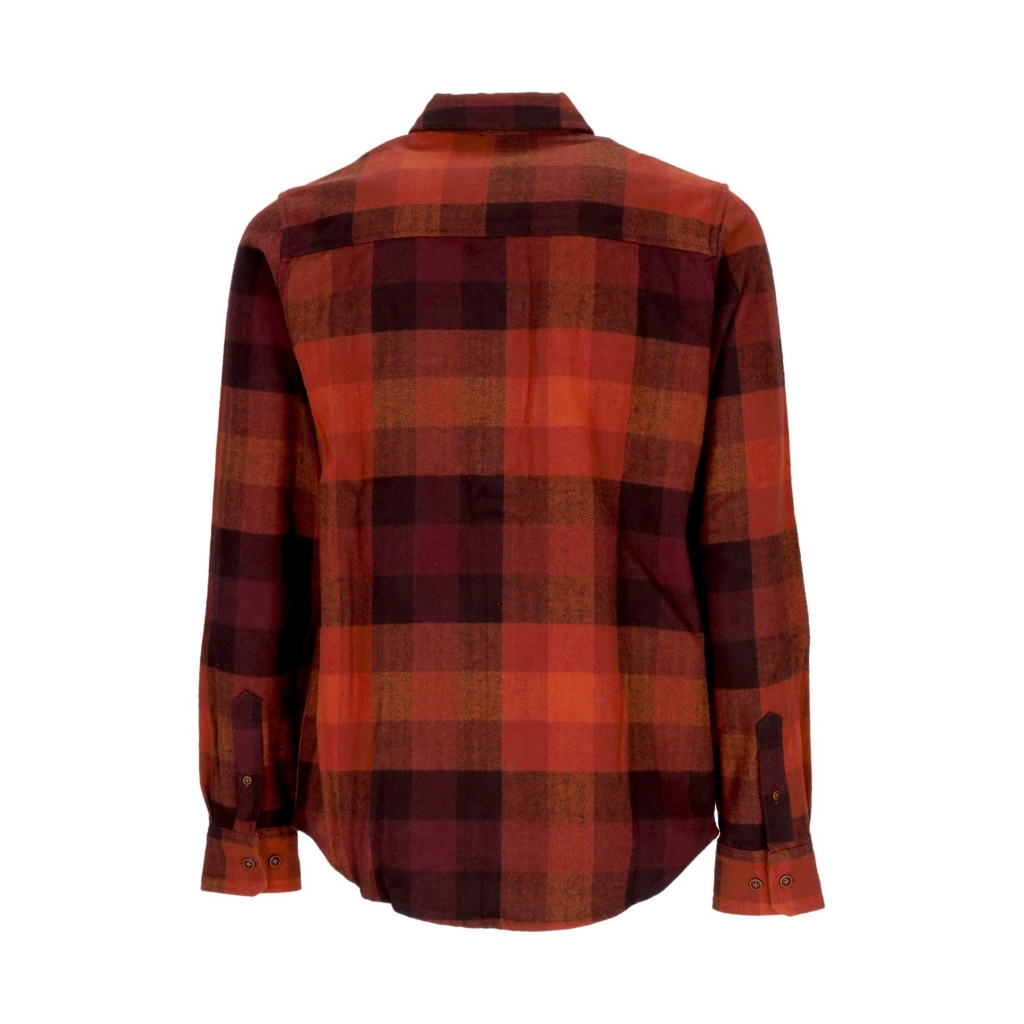 camicia manica lunga uomo lumber fella l/s shirt RED/BROWN