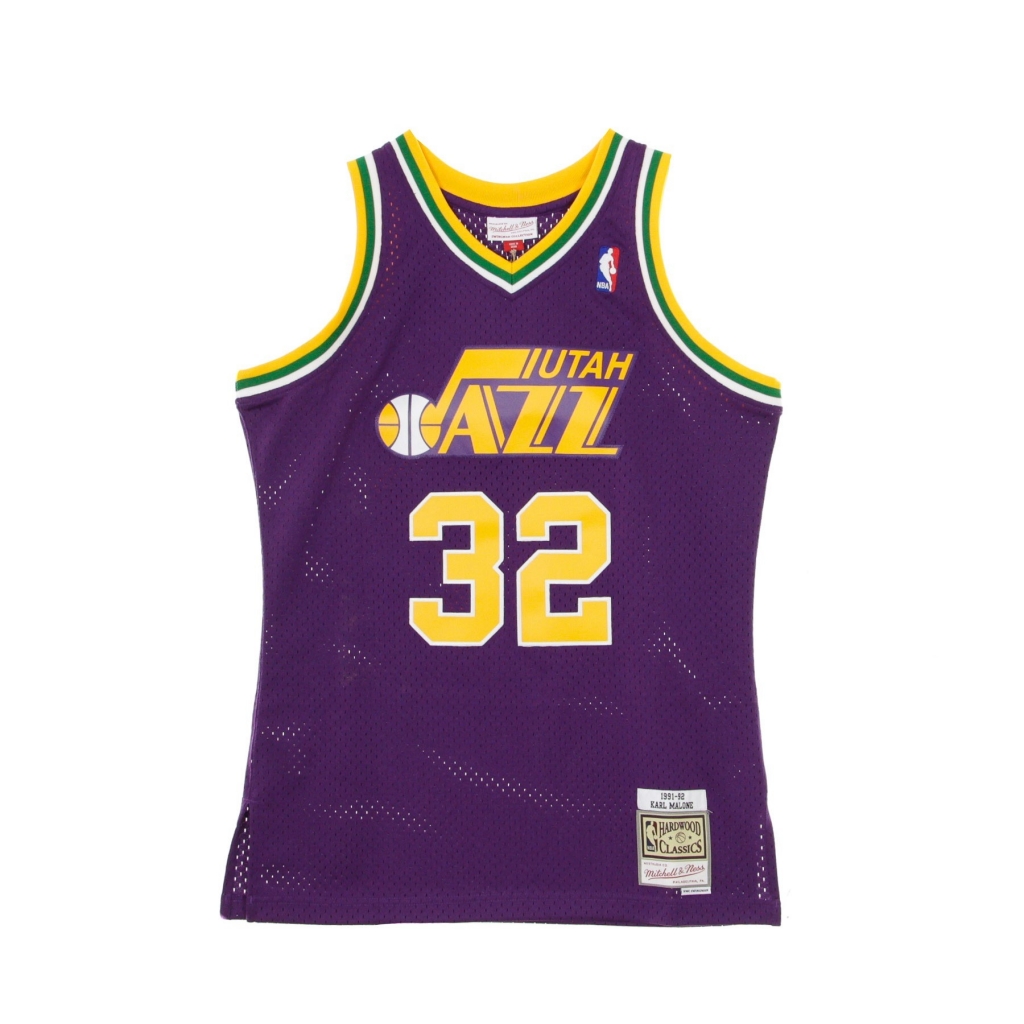 canotta basket uomo nba swingman jersey hardwood classics n32 karl malone 1991-92 utajaz road ORIGINAL TEAM COLORS