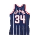 CANOTTA BASKET NBA SWINGMAN JERSEY HAKEEM OLAJUWON NO34 1996-97 HOUROC ROAD ORIGINAL TEAM COLORS