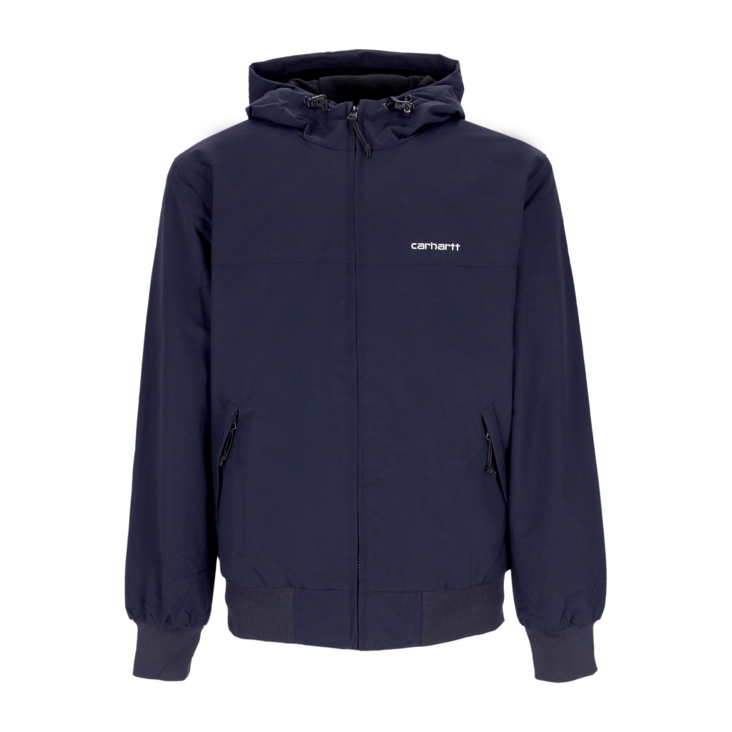 giubbotto uomo hooded sail jacket DARK NAVY/WHITE