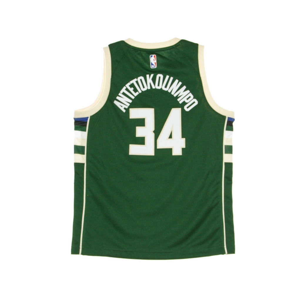 canotta basket ragazzo nba swingman jersey icon edition no 34 giannis antetokounmpo milbuc ORIGINAL TEAM COLORS