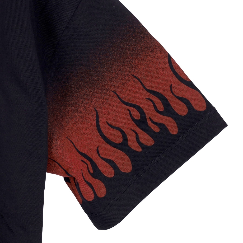 maglietta uomo negative flames tee BLACK/RED