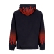 felpa cappuccio uomo negative flames hoodie BLACK/RED