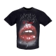 maglietta uomo rock mouth print tee BLACK