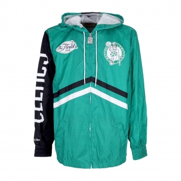 giacca a vento uomo nba undeniable full zip windbreaker hardwood classics boscel KELLY GREEN