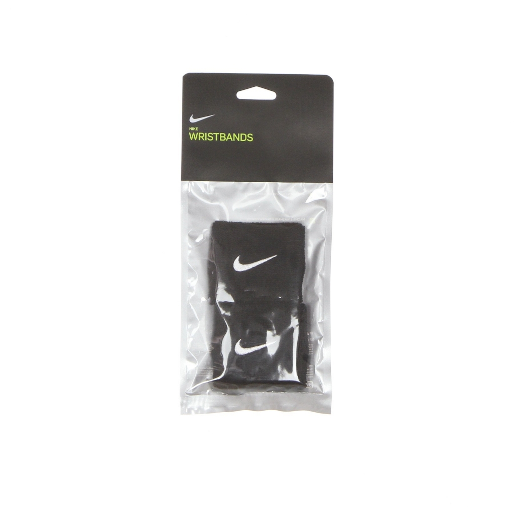 polsino uomo swoosh wristbands BLACK/WHITE