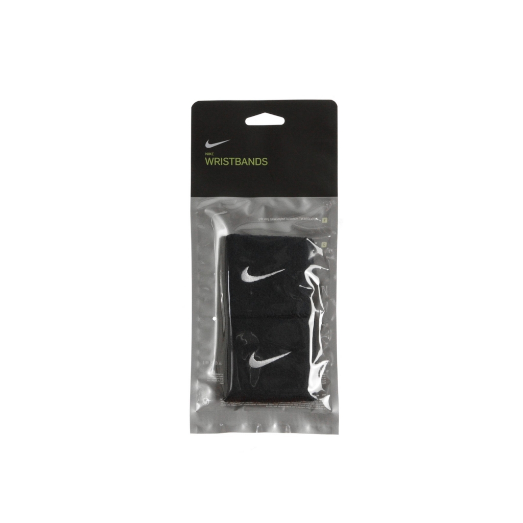 polsino uomo swoosh wristbands OBSIDIAN/WHITE