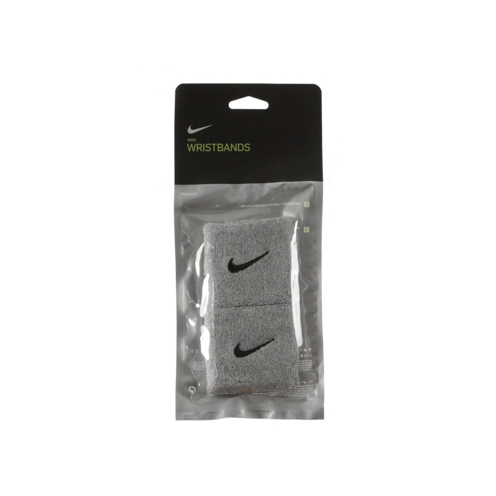 polsino uomo swoosh wristbands GREY/BLACK